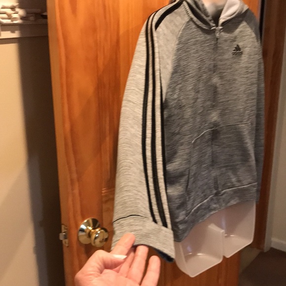 Adidas Boys’ Zip Front Hooded Jacket - Picture 3 of 8